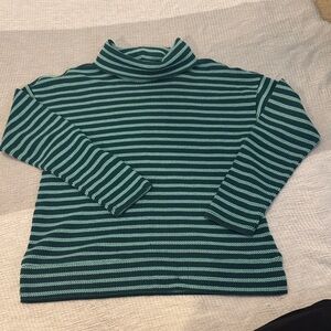 Talbots Striped Mock Neck Knit Sweater – Size Small